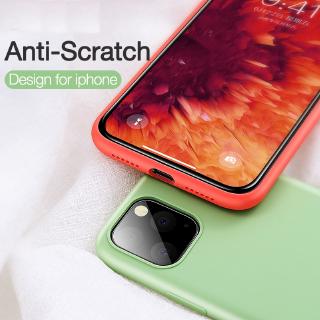 Liquid Silicone Casing iPhone 11 Pro Max【With Liquid Strap】Soft Candy Color TPU Cover Case