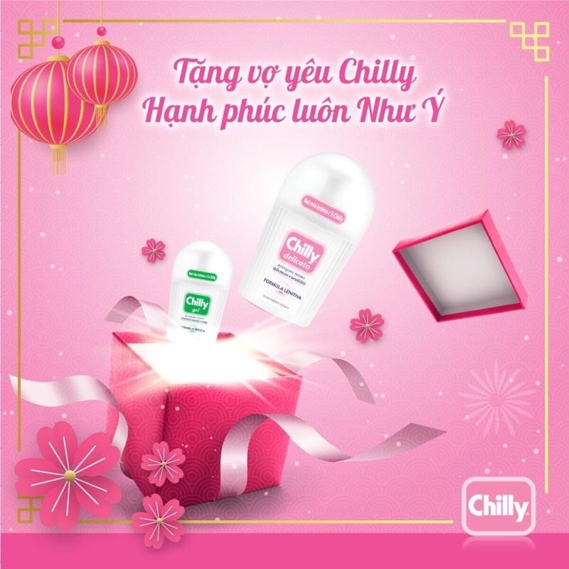 [Chính Hãng] Chilly Dung dịch vệ sinh phụ nữ Chilly Delicato số 1 tại Ý (Chai 200ml) - Nhập Khẩu Chính Hãng Từ Ý