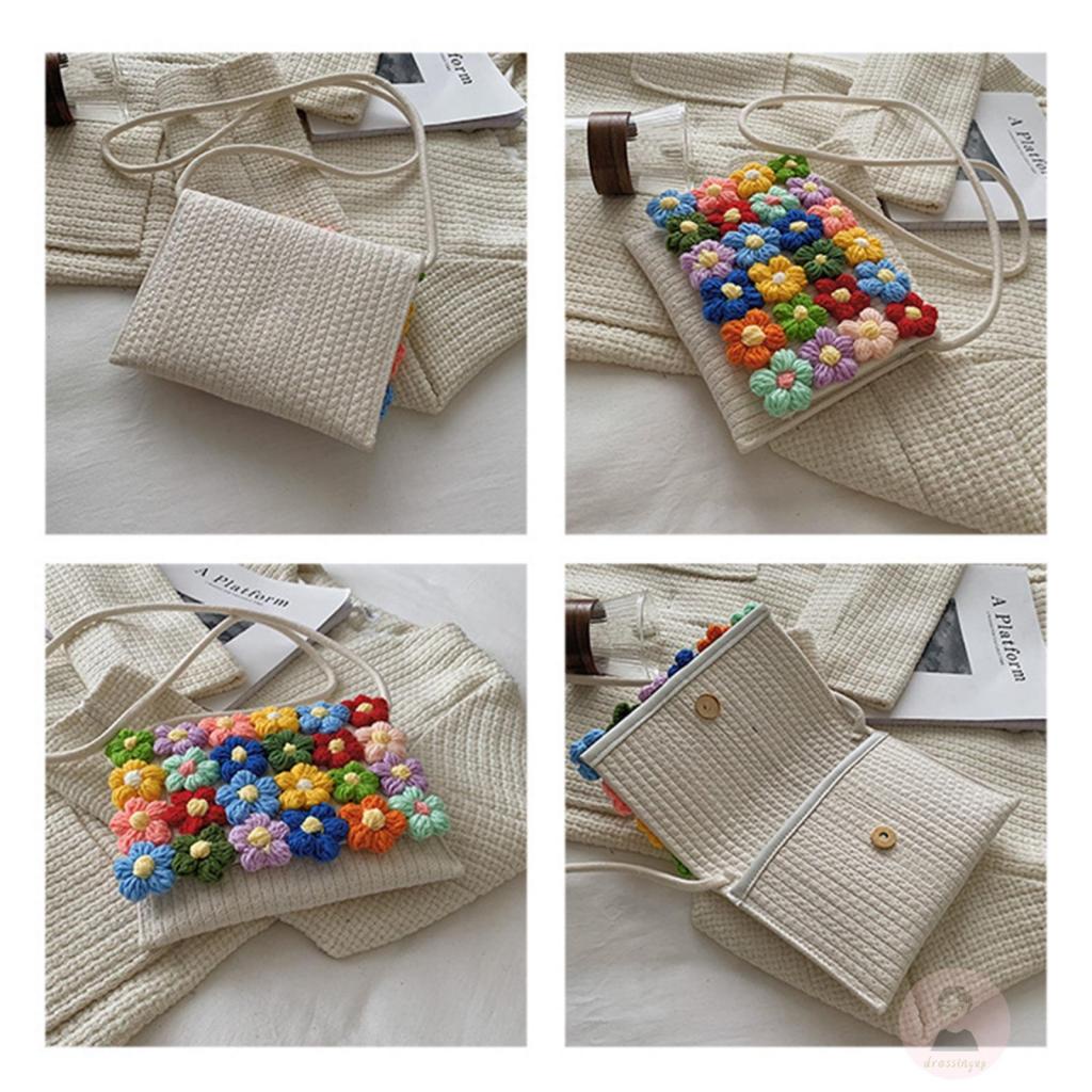 Túi Đeo Vai Nữ Cỡ Lớn Họa Tiết Hoa Thời Trang Xinh Xắn