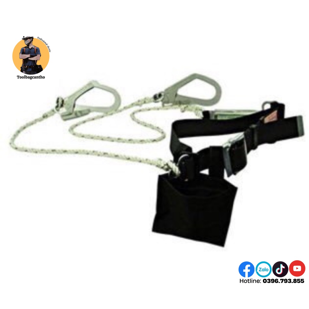 Dây đai an toàn (Thắt lưng an toàn có 2 móc) của Nhật hàng mất hộp