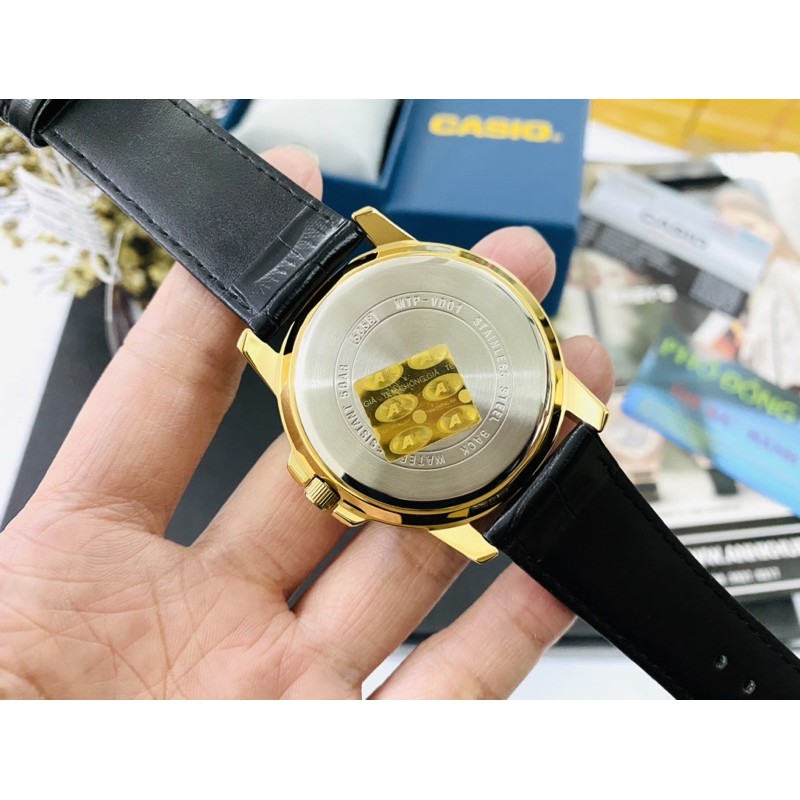 Đồng hồ nam dây da Casio Anh Khuê MTP-VD01GL-1EVUDF