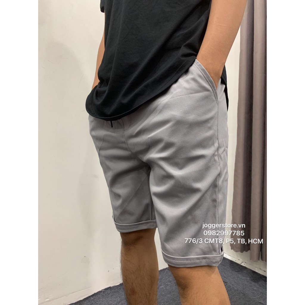 QUẦN SHORT KAKI THUN CO GIÃN BASIC