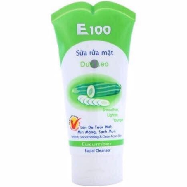 Sữa rửa mặt dưa leo E100