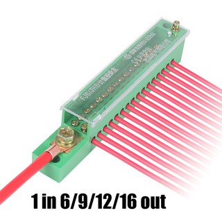 Hộp Phân Phối Đầu Nối Dây Điện 1 Trong 6 / 9 / 12 / 16 Chất Lượng Cao