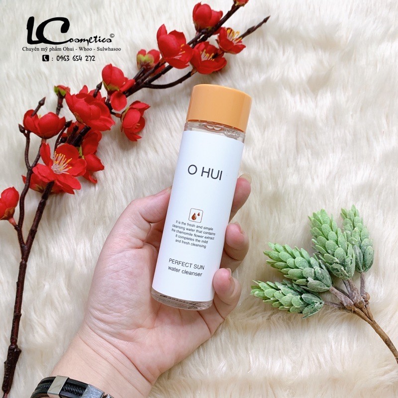 Nước Tẩy Trang Ohui Perfect Sun Water Cleanser💦CHUẨN AUTH 100%💦làm sạch nhẹ dịu-lành tính cho da chai 100ml