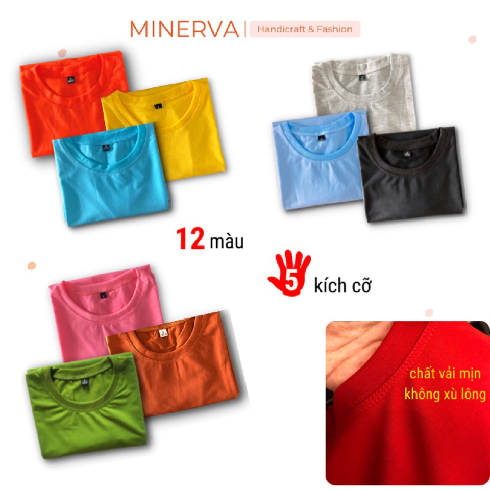 Áo thun trơn T-SHIRT tay ngắn thời trang 12 màu UNISEX giá siêu rẻ