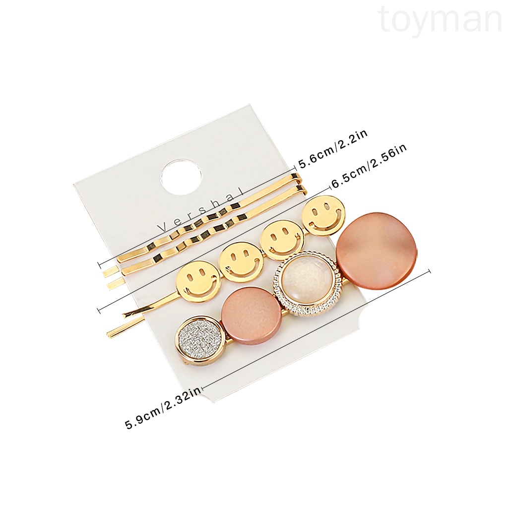 Set 3 Kẹp Tóc Acrylic Thời Trang Cho Nữ