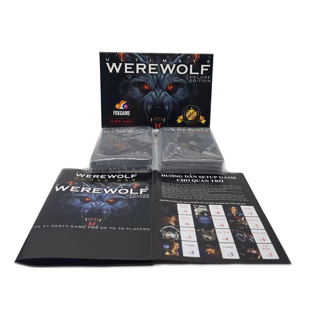 Boardgame Ma Sói Ultimate Deluxe 78 lá bản mềm-Werewolf Character-Việt Hóa-Siêu hay-ngầu lòi