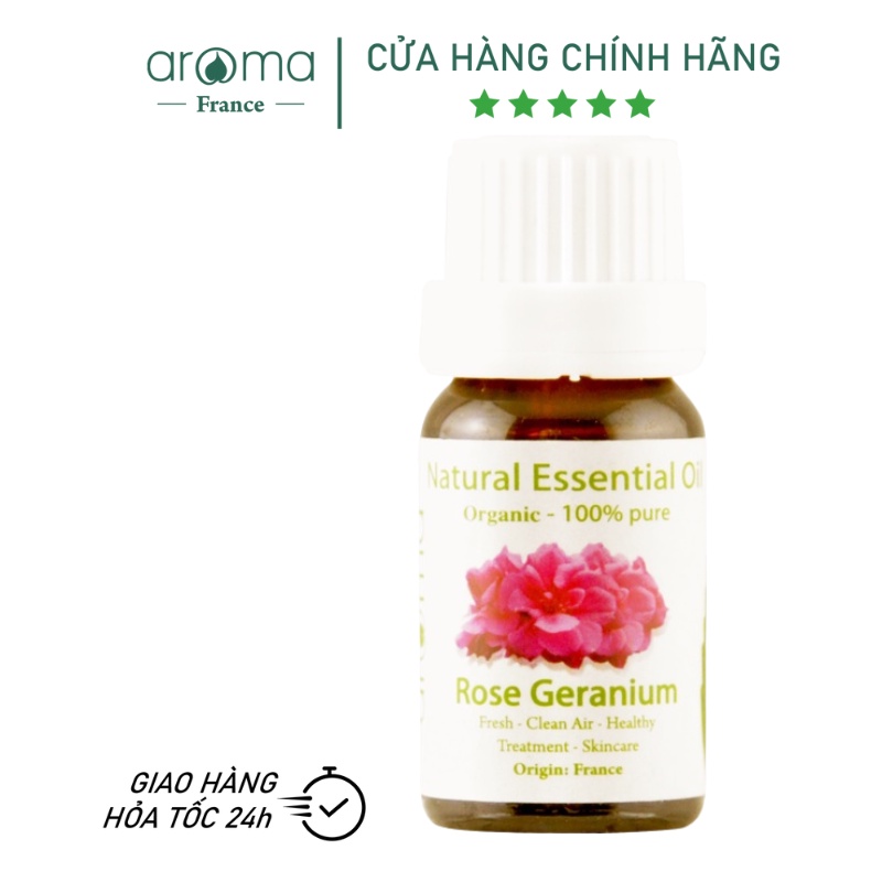 [AROMA] Tinh Dầu Thiên Nhiên Hồng Phong Lữ - Rose Geranium 10ml