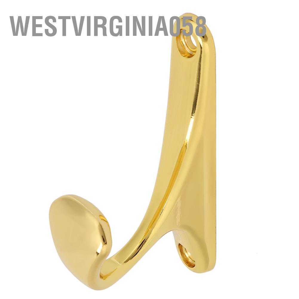 Westvirginia058 Bathroom Toilet Metal Single Hook Wall Door Hanger for Hanging Clothes Hat Coat
