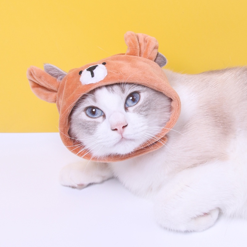 nón chó mèo nhiều mẫu - thích hợp chó con và mèo con dưới 4kg