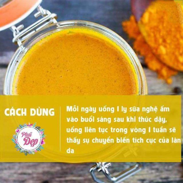 Tinh bột nghệ sẻ vàng nguyên chất nhà làm (Hũ 500 gram - giá 280k)