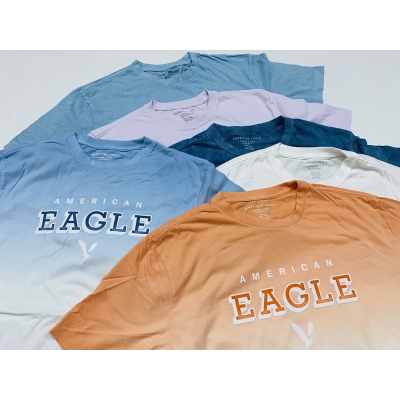 Áo thun / áo pull cổ tròn nam thời trang cotton mát mịn American Eag.le xuất xịn
