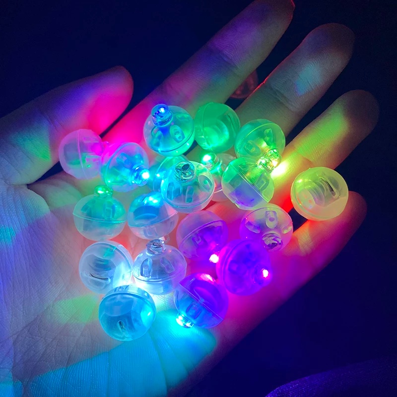 Set 10 Bong Bóng Đèn LED Mini Nhiều Màu Sắc Dùng Để Trang Trí Tiệc Cưới Tiện Dụng