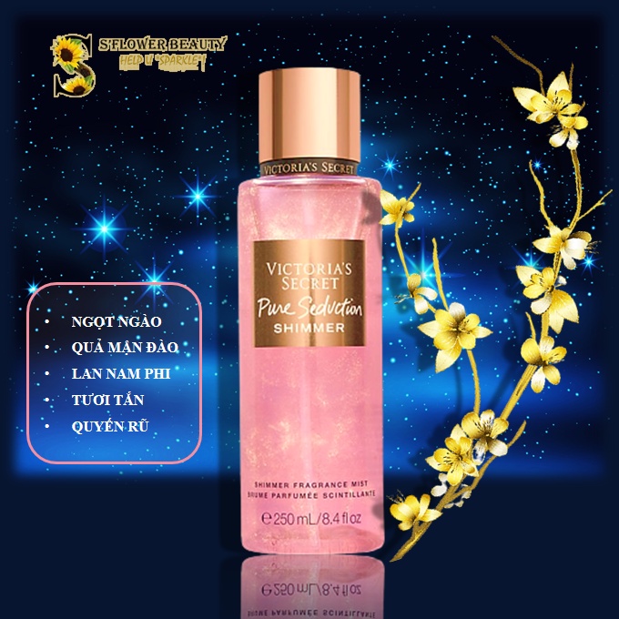 ✨BST ÁNH NHŨ | Xịt Thơm Nước Hoa Toàn Thân Victoria’s Secret Shimmer Fragrance Mist