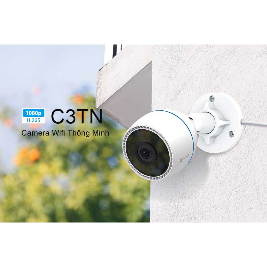 Camera IP Wifi hồng ngoại EZVIZ C3TN 2MP (Color Night Vision) - Camera ngoài trời, có màu ban đêm, mẫu mới 2022 H265