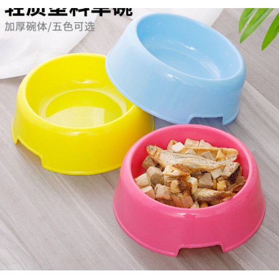 Bát Ăn Nhựa Đơn Cho Chó Mèo - 3 size
