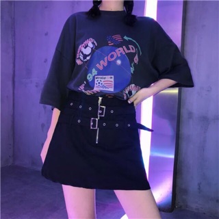 CHÂN VÁY ULZZANG 2 ĐAI LƯNG (DOUBLE BELTS)