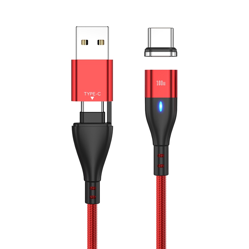 Dây Cáp Sạc Nhanh 100W USB C Sang USB Type C 3 Trong 1 Cho Laptop