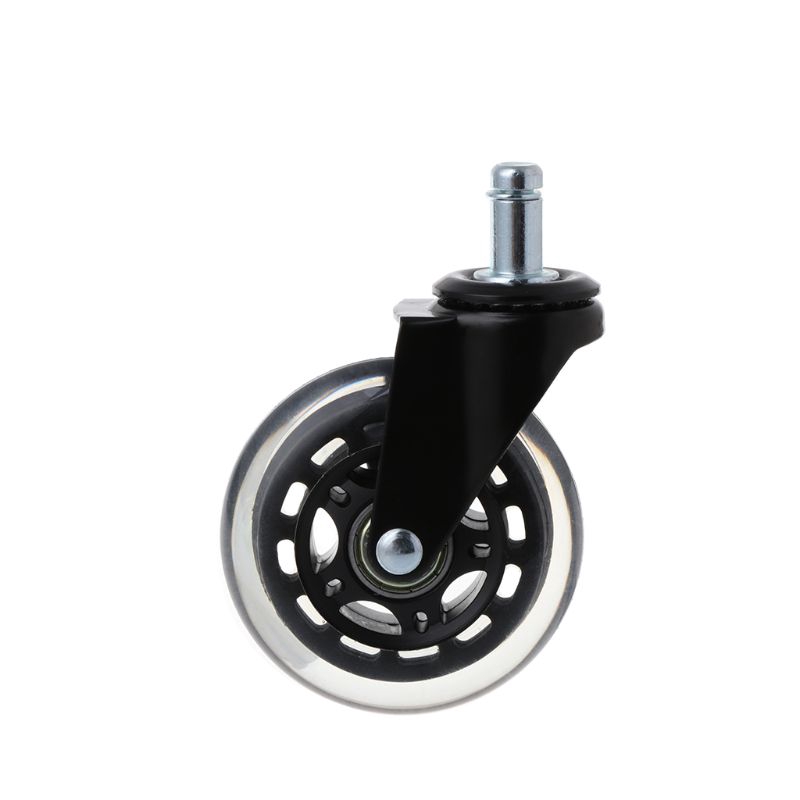 Set 5 bánh xe cao su an toàn cho ghế xoay văn phòng/ nhà ở 11*22mm