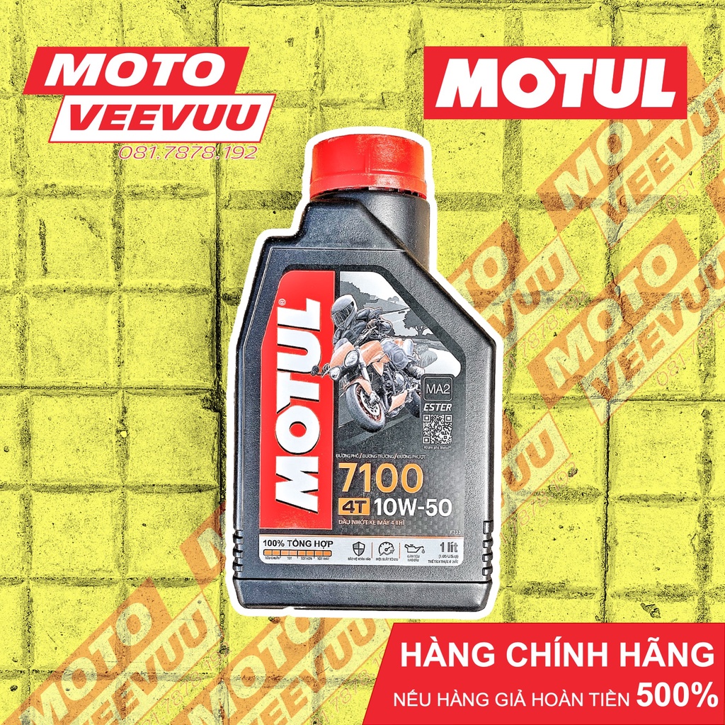 Dầu nhớt xe máy số Motul 7100 10W50 Ester 800ml, 1L, 1L1, 1L2, 1L3, 1L4