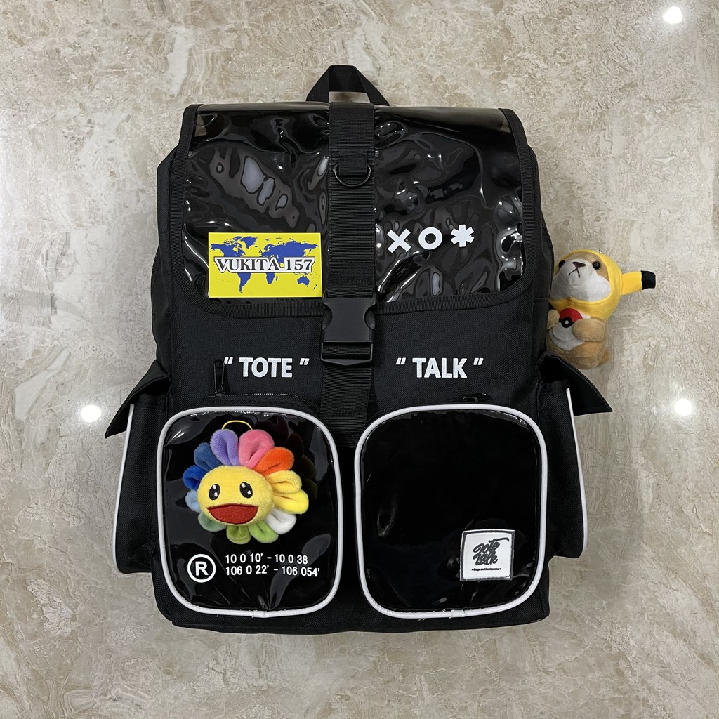 Balo Tote Talk VK backpack (chuẩn cao cấp 1-1) dành cho nam nữ Vukita157