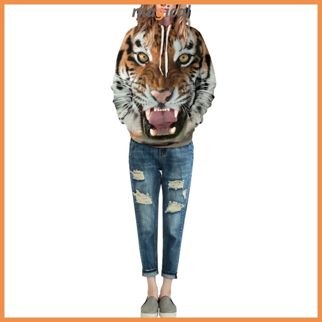 Áo hoodie họa tiết hình hổ 3D thiết kế độc đáo | BigBuy360 - bigbuy360.vn