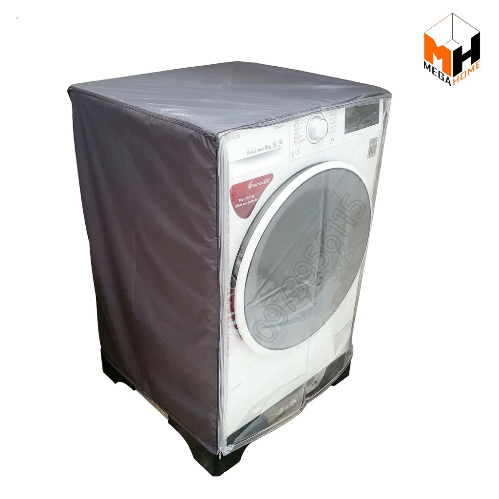 Vỏ bọc máy giặt cửa ngang, áo trùm máy giặt cửa ngang, chất liệu vải dù cao cấp