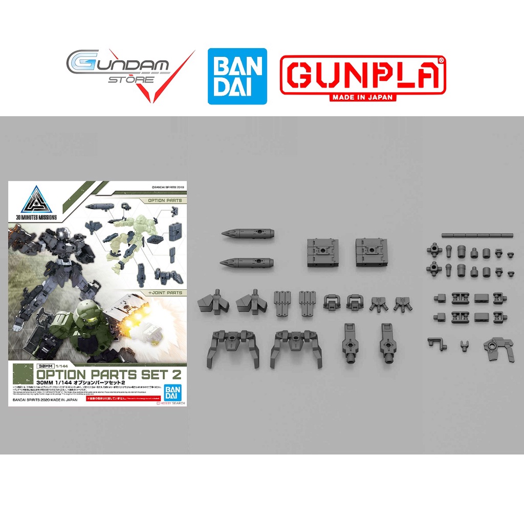 Mô Hình Lắp Ráp OPTION PART SET 2 30MM 1/144 Bandai 30 Minutes Missions Đồ Chơi Anime Nhật [ PHỤ KIỆN ]