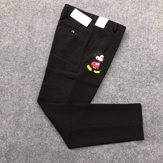 Quần âu Mickey thêu phom dáng chuẩn cực đẹp - Quần Tây