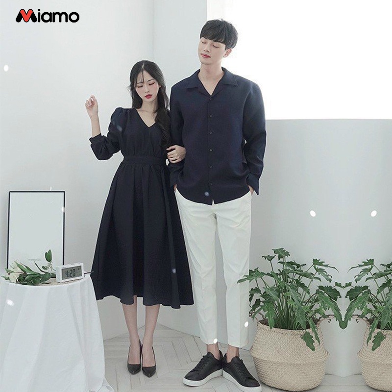 [Freeship] Set đồ đôi nam nữ thiết kế phong cách châu âu cao cấp thời trang Miamo NB29 (Kèm ảnh thật)