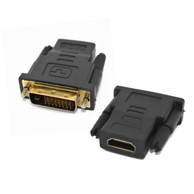 Đầu Chuyển DVI Chuẩn 24+1 Sang HDMI (Đầu Đực sang Cái)