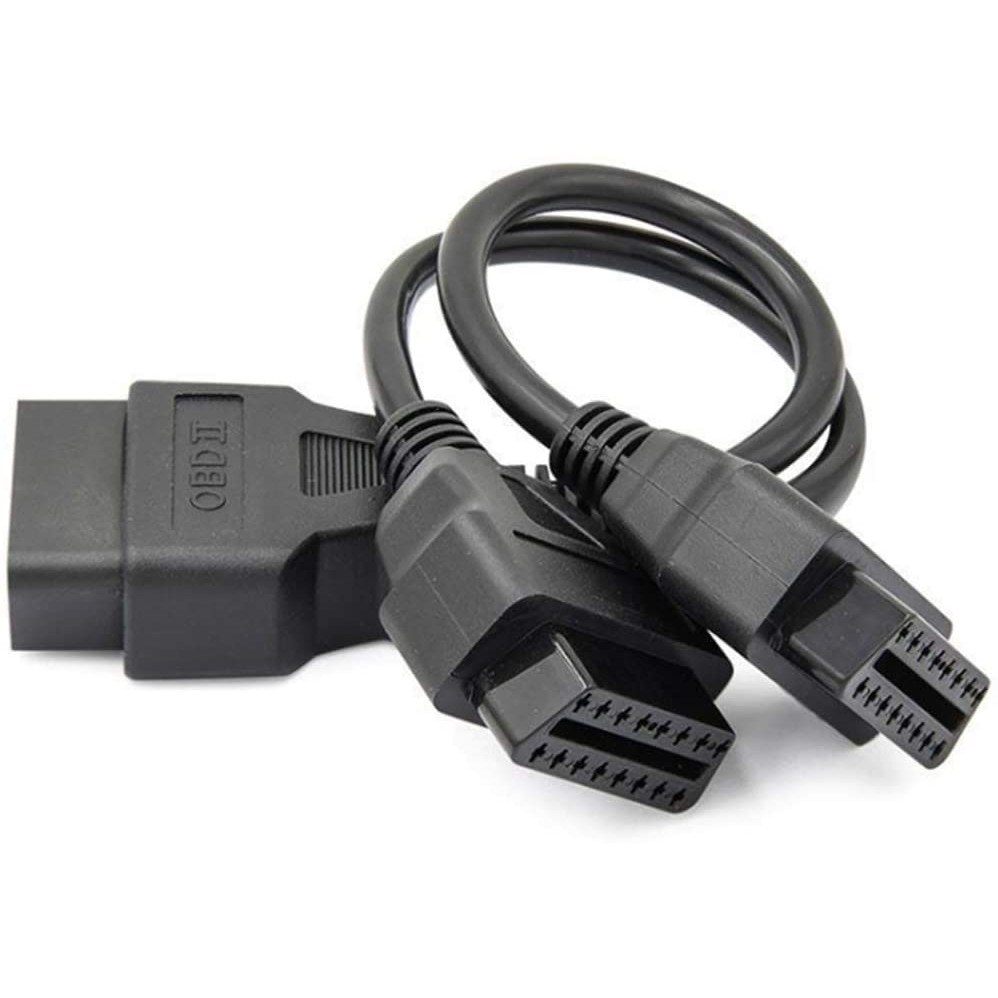 Dây Cáp Chia Cổng OBD II Mở Rộng 16 Pin | Dây Chia Cổng Tròn Thẳng