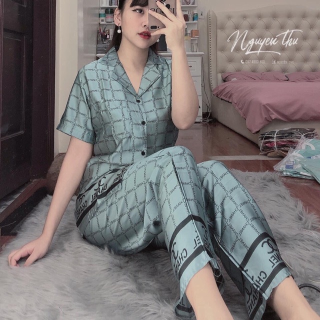 Combo pijama lụa satin , lụa gấm