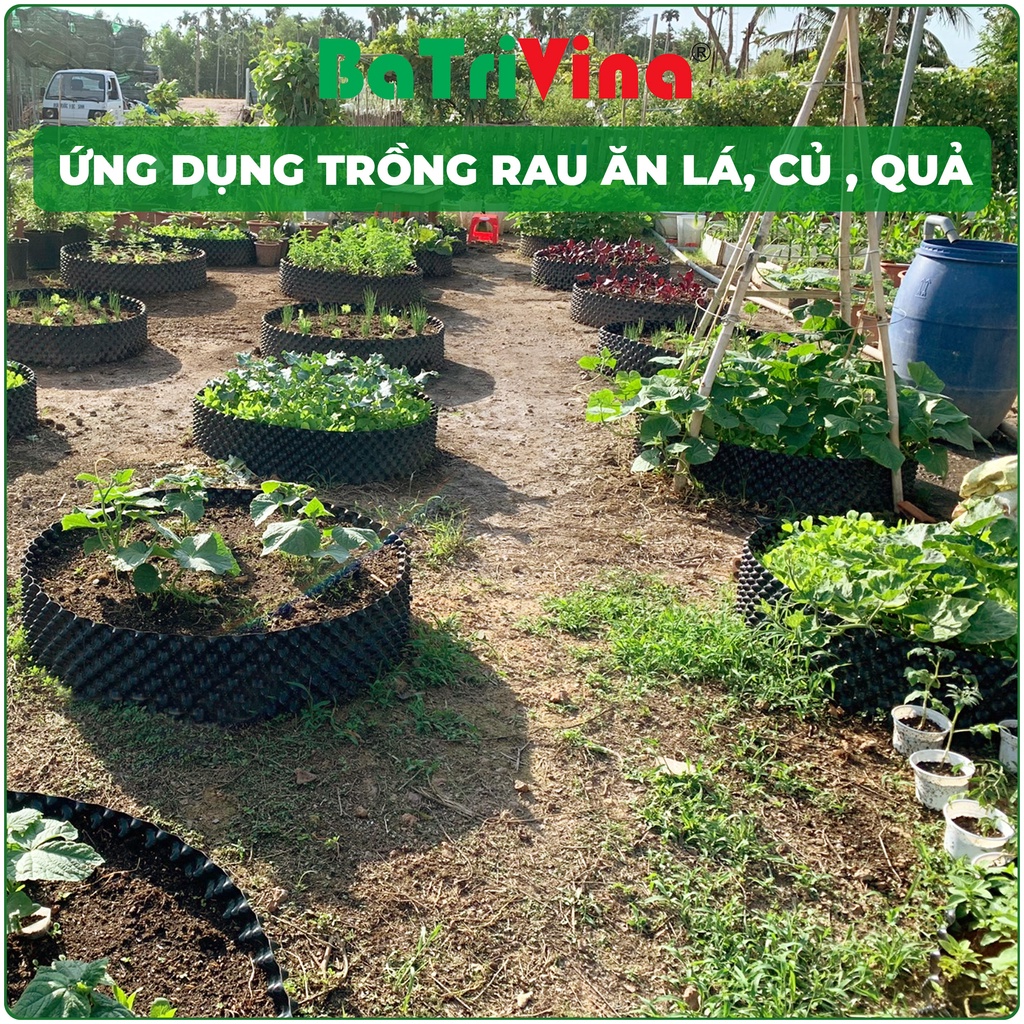 Combo 5 mét Bầu Nhựa Dưỡng Cây - Ươm Cây BoSaVina, Thoáng khí, thoát nước, bảo vệ bộ rễ, giúp cây phát triển khỏe mạnh