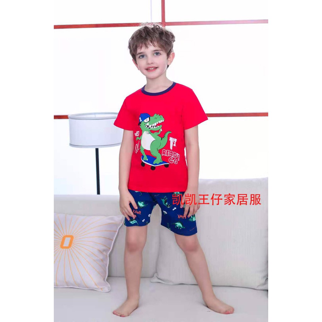 Đồ bộ mùa hè cho Bé Trai 24-33kg (6-9 tuổi) – Chất liệu Cotton mềm, mịn, mát – Hàng QC Xuất Hàn KAIKAI – B1