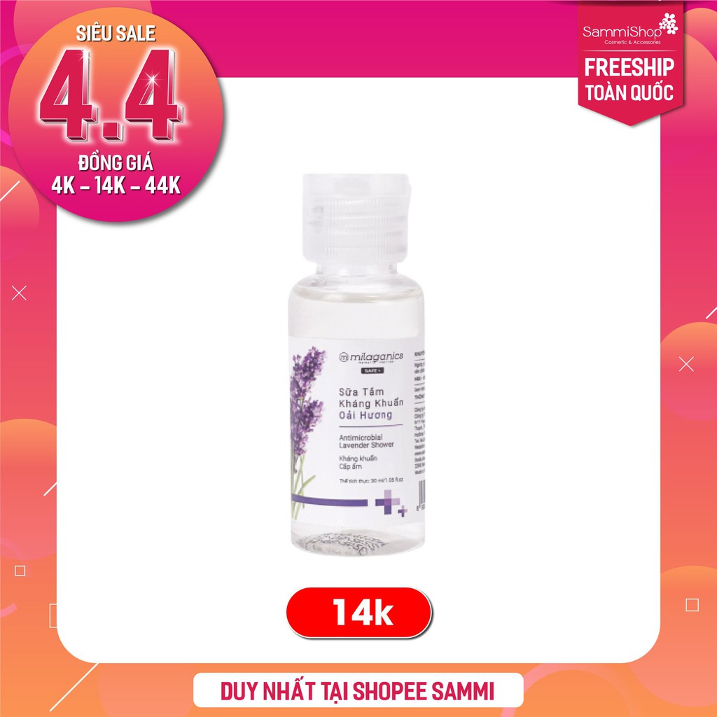 Sữa Tắm Oải Hương Milaganics 30ml