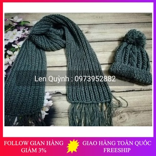 Khăn mũ len đan tay - Sản phẩm handmade cẩn thận từng mũi