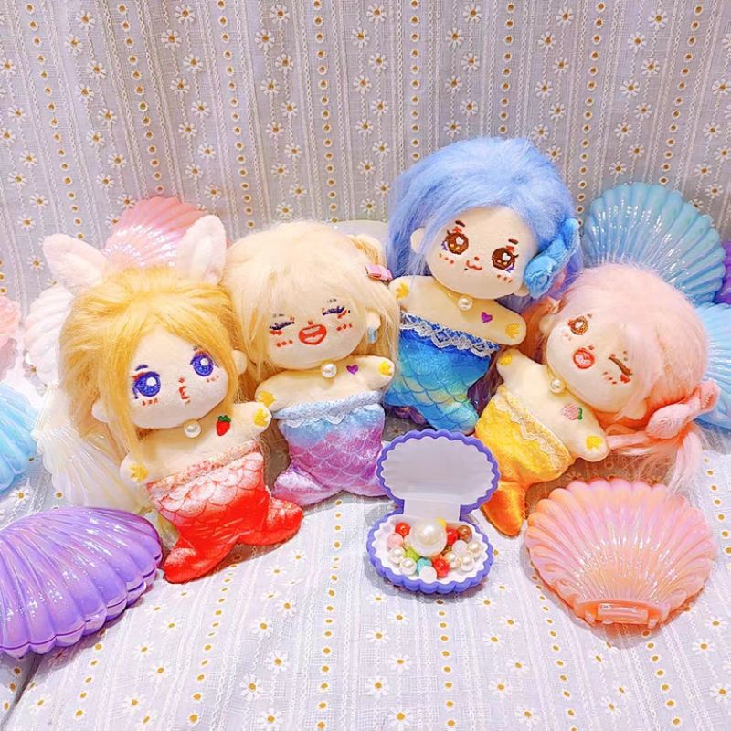 Outfit 10cm Đuôi Tiên Cá Nhiều Màu Sắc Và Vòng Cổ