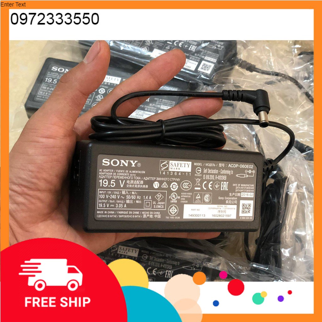 Adaptor Tivi Sony 19,5v 3.05a