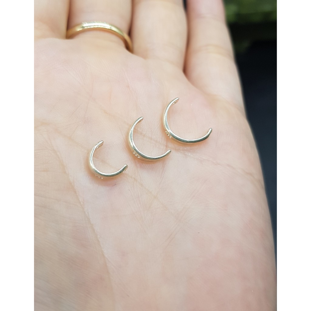 Charm Bạc S925 Bọc hạt, đủ Size hạt - Hạt 6ly, 8ly, 10ly