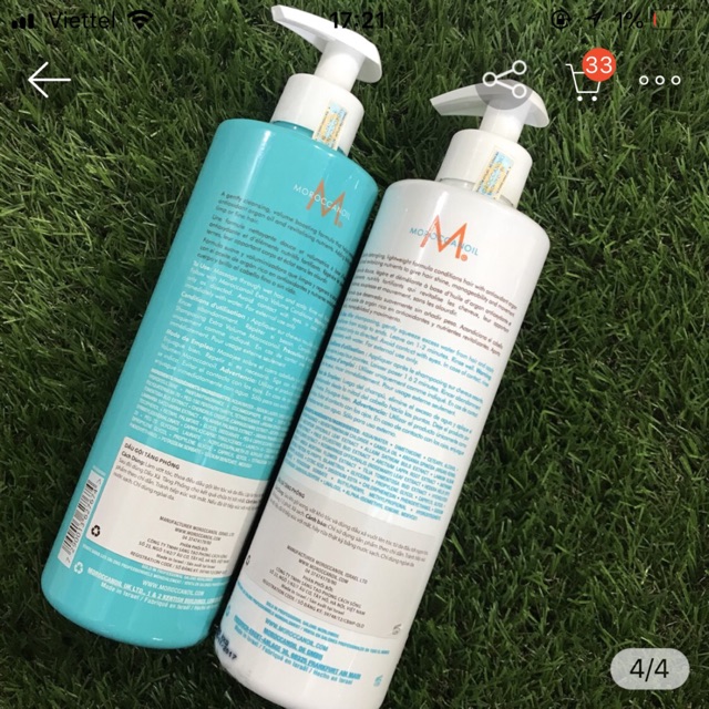 Dầu gội xả tăng phồng Moroccanoil Volume Extra 500mlx2