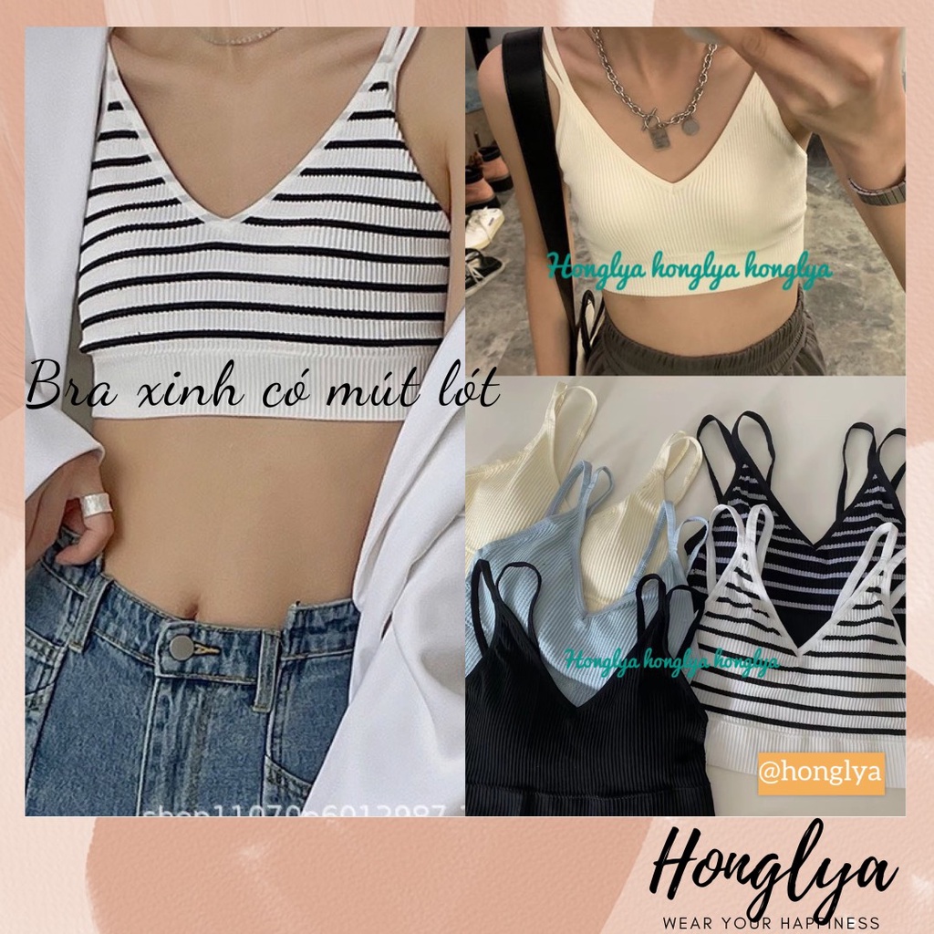 Cháy phố cùng Áo Bra cách điệu kèm mút cho bạn nữ năng động