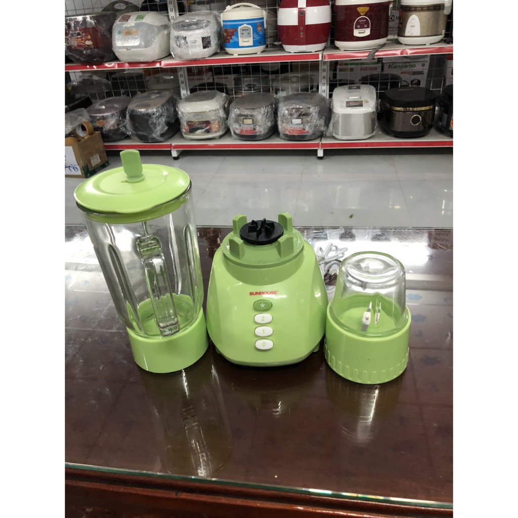 Máy xay sinh tố Sunhouse SHD 5112 Xanh cối thủy tinh - Hàng trưng bày