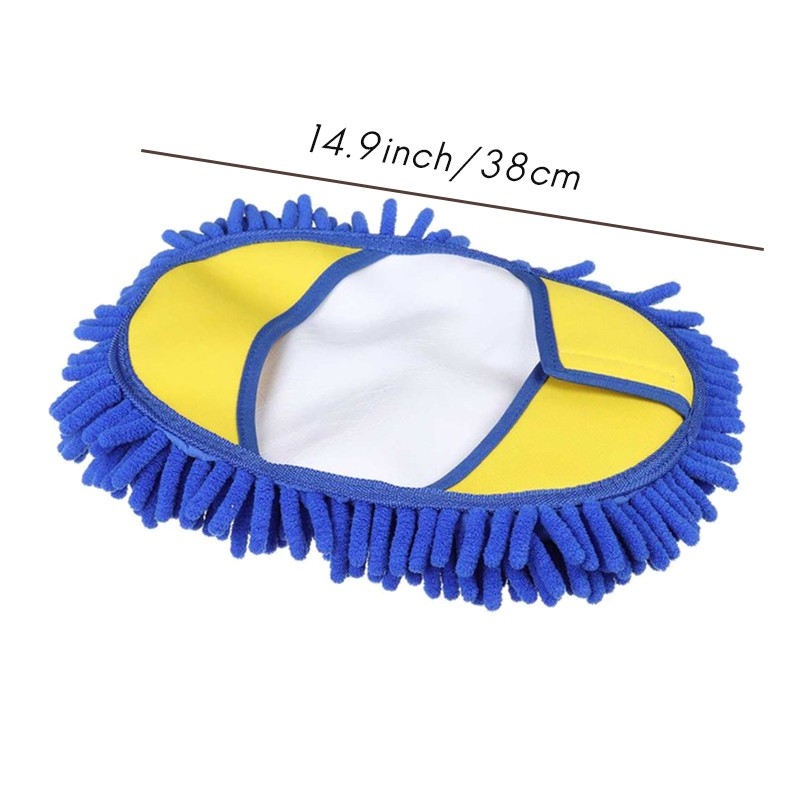 Blue Car Cleaning Brush Chenille Wash Brush House Cleaning Mop Heads