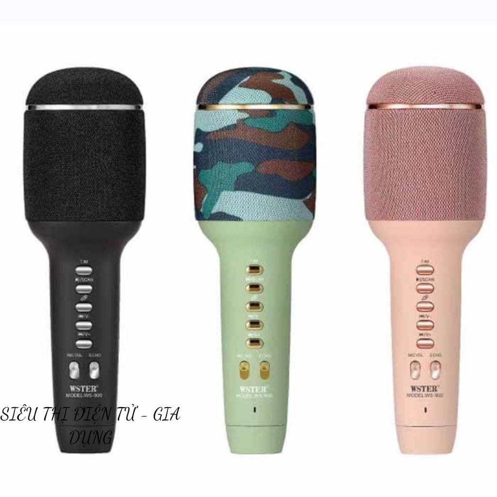 Micro Karaoke Bluetooth Không Dây Ws-900 Cho iOS Android
