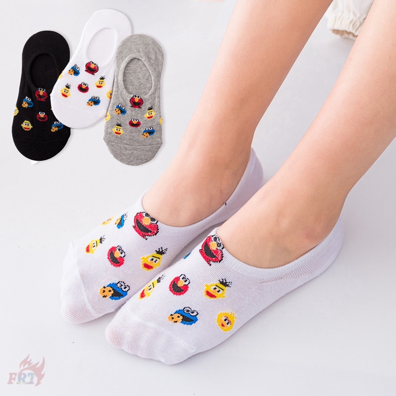 ✨ Ready Stock ✨  ❀Sesame Street Tất ❀ 1Pair Short Socks Invisible Socks