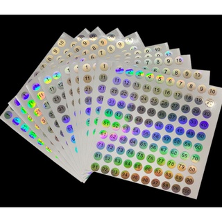 Decal tem số dán nắp chai sơn, tem số dán nắp chai sơn