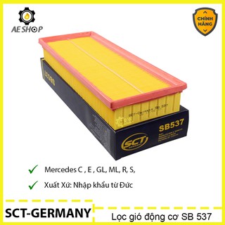 Lọc gió động cơ mercedes dòng c, dòng e, dòng s, gl450, ml350, r300 sct-germany sb 537
