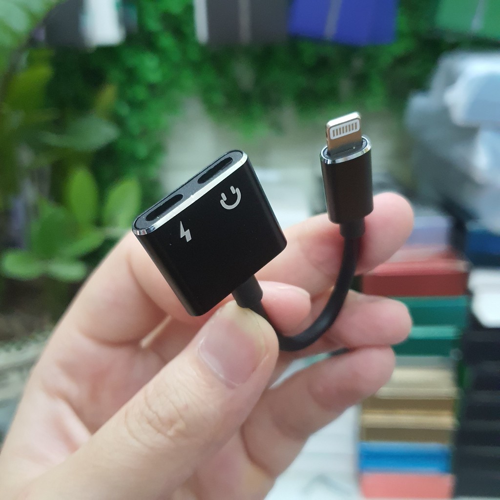 [Có Mic + Sạc Nhanh] Cổng Chuyển Đổi + Giắc Chia Cổng iPhone 7/8/X/11 Thành cổng sạc + Tai Nghe Chân Lighning